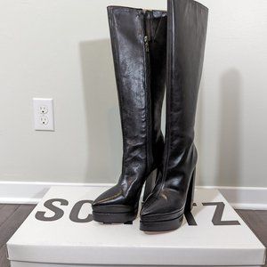 Schutz Leather Platform Boot